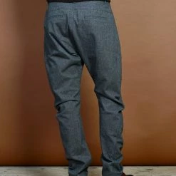 HANSEN GARMENTS OTTO | Curved Leg Trousers | Gravel -HANSEN SHOP otto curved leg trousers gravel hansen garments 634329