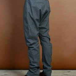 HANSEN GARMENTS OTTO | Curved Leg Trousers | Gravel -HANSEN SHOP otto curved leg trousers gravel hansen garments 765421