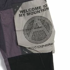 MOUNTAIN RESEARCH PATCHWORK PANTS | Grey -HANSEN SHOP patchwork pants grey mountain research 510665