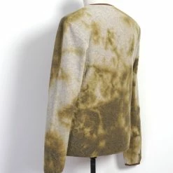 KAPITAL PEACE FLEECE | Tie-Dye Long Sleeve T | Yellow/Khaki -HANSEN SHOP peace fleece tie dye long sleeve t yellowkhaki kapital 269955