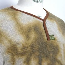 KAPITAL PEACE FLEECE | Tie-Dye Long Sleeve T | Yellow/Khaki -HANSEN SHOP peace fleece tie dye long sleeve t yellowkhaki kapital 725667