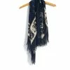 KAPITAL PERSIMMON | Large Bandana Fringe Stole | Navy -HANSEN SHOP persimmon large bandana fringe stole navy kapital 761534