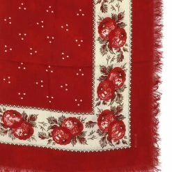 KAPITAL PERSIMMON | Large Bandana Fringe Stole | Red -HANSEN SHOP persimmon large bandana fringe stole red kapital 625352