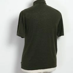 G.R.P POLO | Short Sleeve 2-Button Polo | Dark Green Black -HANSEN SHOP polo short sleeve 2 button polo dark green black grp 983405