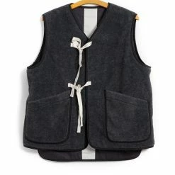 MOUNTAIN RESEARCH REVERSIBLE VEST | Grey -HANSEN SHOP reversible vest grey mountain research 426679