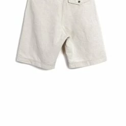 HANSEN GARMENTS ROBIN | Super Wide Pleated Shorts | Flax Nature -HANSEN SHOP robin super wide pleated shorts flax nature hansen garments 374314