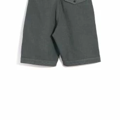 HANSEN GARMENTS ROBIN | Super Wide Pleated Shorts | Oxidized -HANSEN SHOP robin super wide pleated shorts oxidized hansen garments 140711