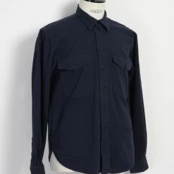HANSEN GARMENTS RUBEN | Casual Over Shirt | Navy -HANSEN SHOP ruben casual over shirt navy hansen garments 123126