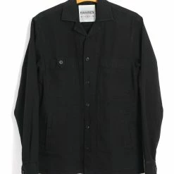 HANSEN GARMENTS SAM | Casual Over Shirt | Black