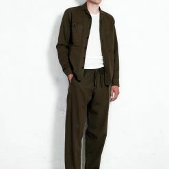 HANSEN GARMENTS SAM | Casual Over Shirt | Plant -HANSEN SHOP sam casual over shirt plant hansen garments 321293
