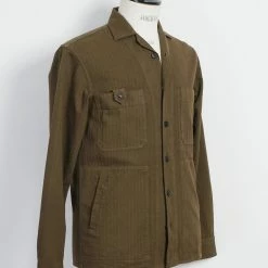 HANSEN GARMENTS SAM | Casual Over Shirt | Plant -HANSEN SHOP sam casual over shirt plant hansen garments 393032