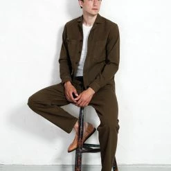 HANSEN GARMENTS SAM | Casual Over Shirt | Plant -HANSEN SHOP sam casual over shirt plant hansen garments 739302