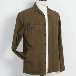 HANSEN GARMENTS SAM | Casual Over Shirt | Plant -HANSEN SHOP sam casual over shirt plant hansen garments 769010