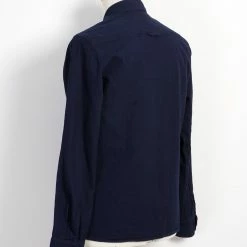 HANSEN GARMENTS SAM | Casual Over Shirt | Waffle Indigo -HANSEN SHOP sam casual over shirt waffle indigo hansen garments 177693