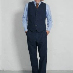 HANSEN GARMENTS HAAKON | Hidden Button Down Shirt | Blue -HANSEN SHOP ss23 charlie daniel ken suit haakon blue 1