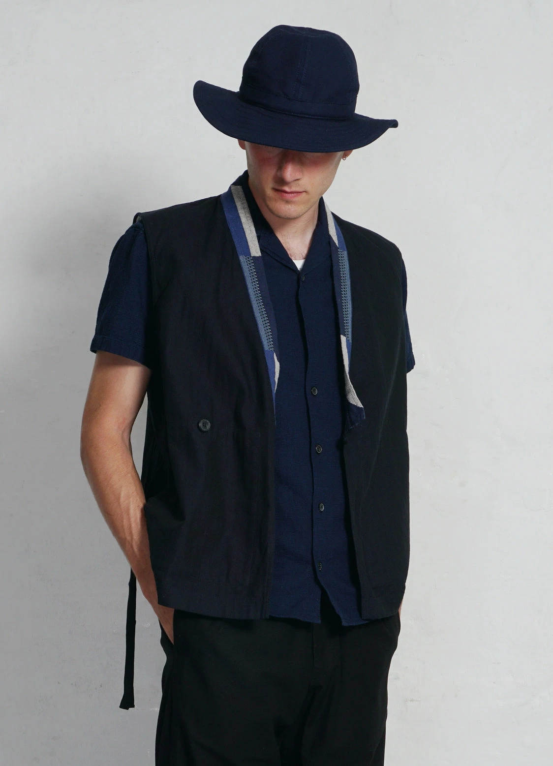 HANSEN GARMENTS JONNY | Short Sleeve Shirt | Indigo 7 HANSEN GARMENTS JONNY | Short Sleeve Shirt | Indigo - Image 5