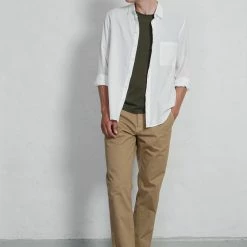 HANSEN GARMENTS FRED | Regular Cut Work Trousers | Classic Beige -HANSEN SHOP ss23 henning white julius woods fred classic beige 2