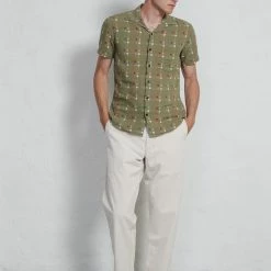 HANSEN GARMENTS JONNY | Short Sleeve Shirt | Nevada Green 10 HANSEN GARMENTS JONNY | Short Sleeve Shirt | Nevada Green -HANSEN SHOP ss23 jonny nevada green ruben tyge nature 1