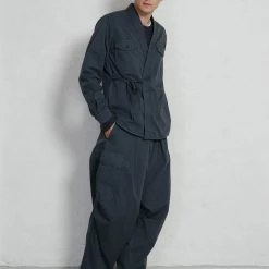 HANSEN GARMENTS BENNY | Super Wide Ballon Trousers | Blue Grey 11 HANSEN GARMENTS BENNY | Super Wide Ballon Trousers | Blue Grey -HANSEN SHOP ss23 remy benny blue grey 1