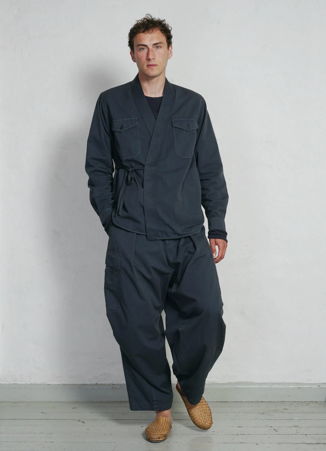 HANSEN GARMENTS BENNY | Super Wide Ballon Trousers | Blue Grey 4 HANSEN GARMENTS BENNY | Super Wide Ballon Trousers | Blue Grey - Image 2