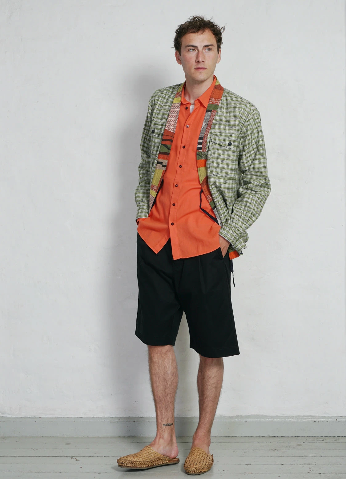 HANSEN GARMENTS REMY | East & West Shirt Jacket | Sashiko Green+ 10 HANSEN GARMENTS REMY | East & West Shirt Jacket | Sashiko Green+ - Image 8