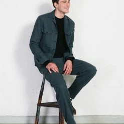 HANSEN GARMENTS STEFAN | Worker Over Shirt | Moss Green -HANSEN SHOP stefan worker over shirt moss green hansen garments 673840