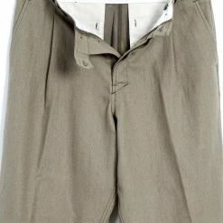 HANSEN GARMENTS SUNE | Pleated Wide Cut Trousers | Bay Leaf -HANSEN SHOP sune pleated wide cut trousers bay leaf hansen garments 159597