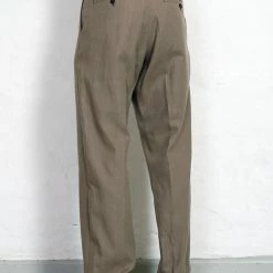 HANSEN GARMENTS SUNE | Pleated Wide Cut Trousers | Bay Leaf -HANSEN SHOP sune pleated wide cut trousers bay leaf hansen garments 572119