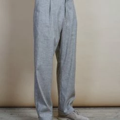 HANSEN GARMENTS SUNE | Pleated Wide Cut Trousers | Beach -HANSEN SHOP sune pleated wide cut trousers beach hansen garments 297762