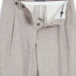 HANSEN GARMENTS SUNE | Pleated Wide Cut Trousers | Beach -HANSEN SHOP sune pleated wide cut trousers beach hansen garments 635585