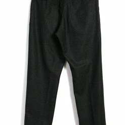 HANSEN GARMENTS SUNE | Pleated Wide Cut Trousers | Black Marble -HANSEN SHOP sune pleated wide cut trousers black marble hansen garments 659167