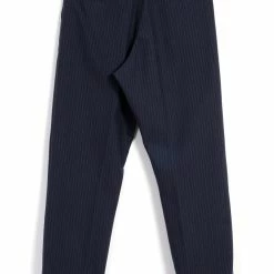 HANSEN GARMENTS SUNE | Pleated Wide Cut Trousers | Blue Pin 16 HANSEN GARMENTS SUNE | Pleated Wide Cut Trousers | Blue Pin -HANSEN SHOP sune pleated wide cut trousers blue pin hansen garments 399861