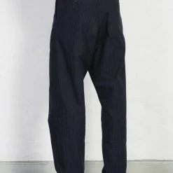 HANSEN GARMENTS SUNE | Pleated Wide Cut Trousers | Blue Pin 14 HANSEN GARMENTS SUNE | Pleated Wide Cut Trousers | Blue Pin -HANSEN SHOP sune pleated wide cut trousers blue pin hansen garments 754757