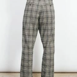 HANSEN GARMENTS SUNE | Pleated Wide Cut Trousers | Check 1 -HANSEN SHOP sune pleated wide cut trousers check 1 162994
