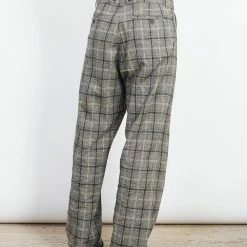 HANSEN GARMENTS SUNE | Pleated Wide Cut Trousers | Check 1 -HANSEN SHOP sune pleated wide cut trousers check 1 627344