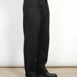 HANSEN GARMENTS SUNE | Pleated Wide Cut Trousers | Coffee Melange -HANSEN SHOP sune pleated wide cut trousers coffee melange 636700