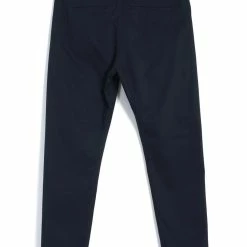 HANSEN GARMENTS SVENNING | Slim Fit Everyday Trousers | Navy Twill -HANSEN SHOP svenning slim fit everyday trousers navy hansen garments 114403