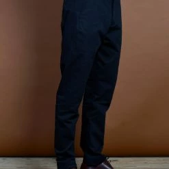 HANSEN GARMENTS SVENNING | Slim Fit Trousers | Navy -HANSEN SHOP svenning slim fit everyday trousers navy hansen garments 186024