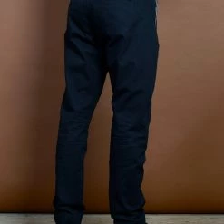 HANSEN GARMENTS SVENNING | Slim Fit Trousers | Navy -HANSEN SHOP svenning slim fit everyday trousers navy hansen garments 223960