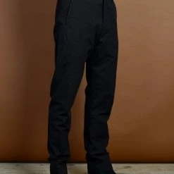 HANSEN GARMENTS SVENNING | Slim Fit Trousers | Nero -HANSEN SHOP svenning slim fit trousers nero hansen garments 950817