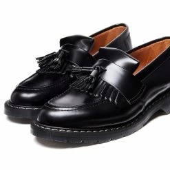 Solovair TASSEL LOAFER | Black High Shine -HANSEN SHOP tassle loafer black high shine 846252