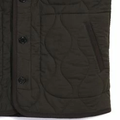 HANSEN GARMENTS TONY | Bonded Padded Vest | Dark Army -HANSEN SHOP tony bonded padded vest dark army hansen garments 298734