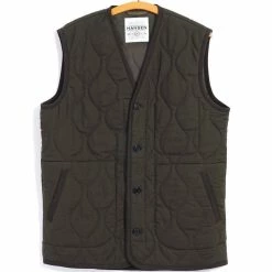 HANSEN GARMENTS TONY | Bonded Padded Vest | Dark Army
