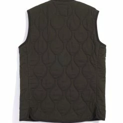 HANSEN GARMENTS TONY | Bonded Padded Vest | Dark Army -HANSEN SHOP tony bonded padded vest dark army hansen garments 881119