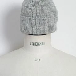 HANSEN GARMENTS TORE | Knitted Rib Beanie | Winter Grey -HANSEN SHOP tore knitted rib beanie winter grey hansen garments 687989