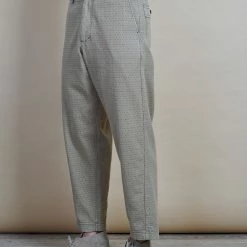 HANSEN GARMENTS TRYGVE | Wide Cut Cropped Trousers | Beige -HANSEN SHOP trygve wide cut cropped trousers beige hansen garments 284797