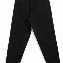 HANSEN GARMENTS TRYGVE | Wide Cut Cropped Trousers | Black -HANSEN SHOP trygve wide cut cropped trousers black hansen garments 195468