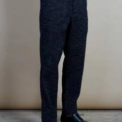HANSEN GARMENTS TRYGVE | Wide Cut Cropped Trousers | Black Hemp -HANSEN SHOP trygve wide cut cropped trousers black hemp hansen garments 476876
