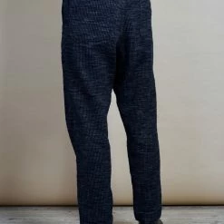 HANSEN GARMENTS TRYGVE | Wide Cut Cropped Trousers | Black Hemp -HANSEN SHOP trygve wide cut cropped trousers black hemp hansen garments 500980