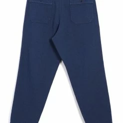 HANSEN GARMENTS TRYGVE | Wide Cut Cropped Trousers | Blue -HANSEN SHOP trygve wide cut cropped trousers blue hansen garments 629300
